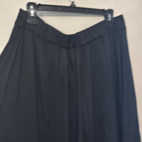 Quince Black Washable Stretch Silk Palazzo Pants - Picture 3 of 7